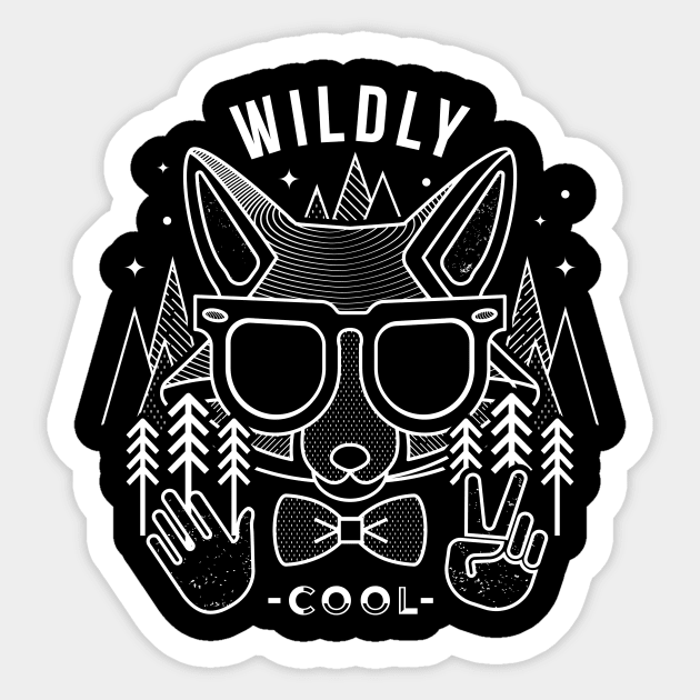 wildly cool Sticker by Johann Brangeon